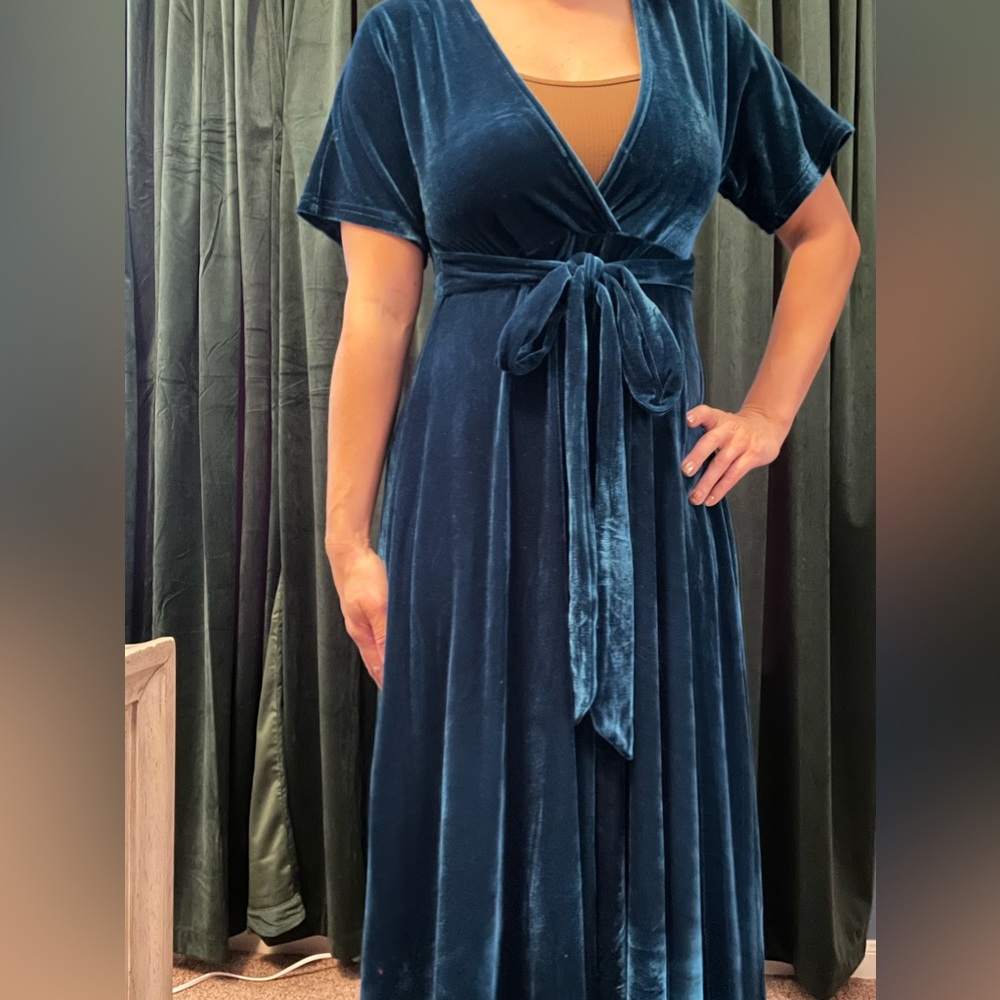 Velvet holiday dress